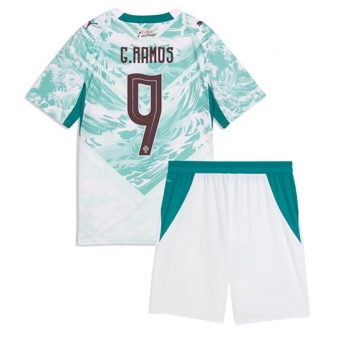 Billige Fotballdrakt Portugal Goncalo Ramos #9 Replika Bortedraktsett Barn VM 2026 Kortermet (med bukser)